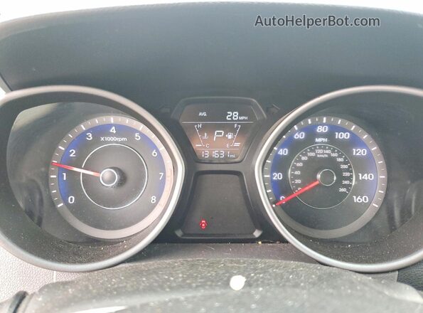 KMHDH4AE2GU575808 2016 HYUNDAI ELANTRA Silver ხელსაწყოთა პანელის ხედი