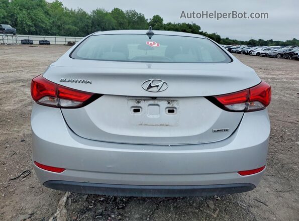 KMHDH4AE2GU575808 2016 HYUNDAI ELANTRA Silver უკანა ხედი