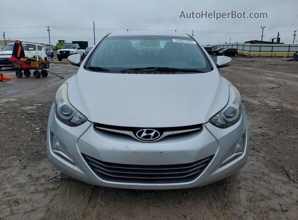 KMHDH4AE2GU575808 2016 HYUNDAI ELANTRA Silver წინა ხედი