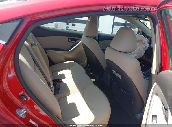 KMHDH4AE2GU584203 2016 HYUNDAI ELANTRA Red VIN sticker view