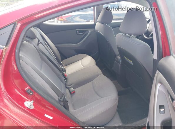 KMHDH4AE2GU619340 2016 HYUNDAI ELANTRA Red Вид наклейки з VIN-кодом