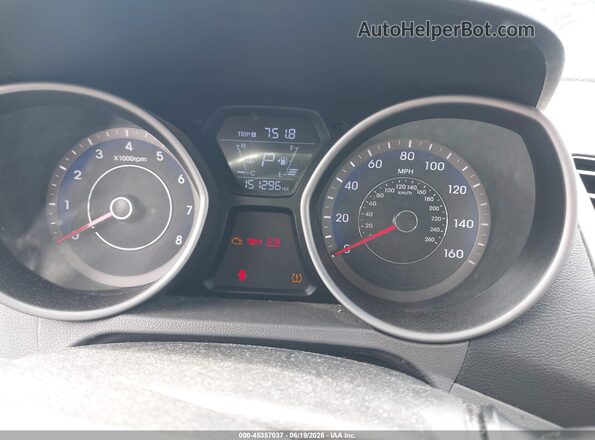 KMHDH4AE2GU619340 2016 HYUNDAI ELANTRA Red Вид задніх сидінь