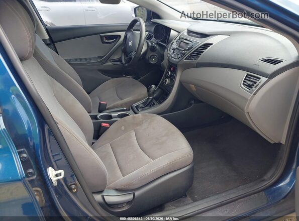 KMHDH4AE2GU642794 2016 HYUNDAI ELANTRA Blue Vista interior delantera