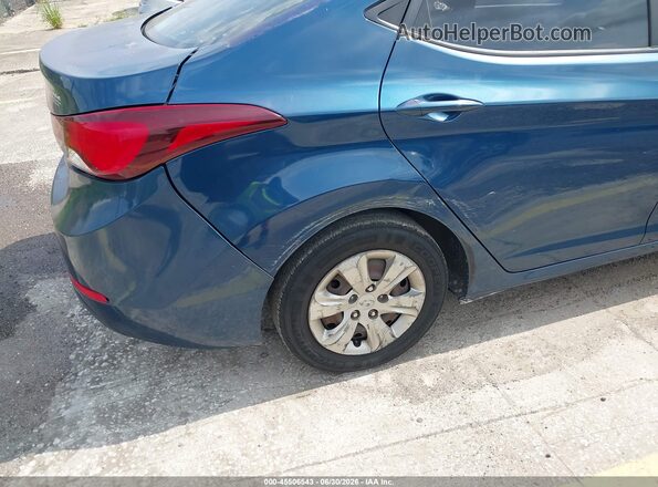 KMHDH4AE2GU642794 2016 HYUNDAI ELANTRA Blue Vista del cuadro de instrumentos
