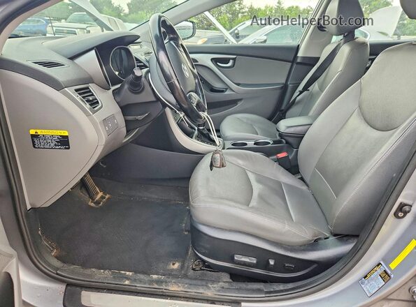 KMHDH4AE3GU523507 2016 HYUNDAI ELANTRA Gray Вид салону спереду