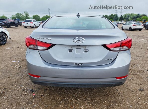 KMHDH4AE3GU523507 2016 HYUNDAI ELANTRA Gray Вид ззаду