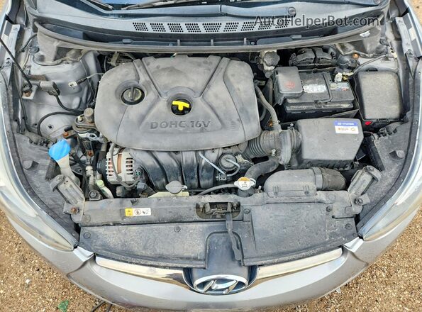 KMHDH4AE3GU523507 2016 HYUNDAI ELANTRA Gray Вид задньої частини салону