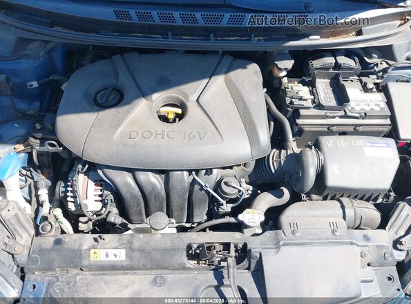 KMHDH4AE3GU543790 2016 HYUNDAI ELANTRA Blue Vista trasera