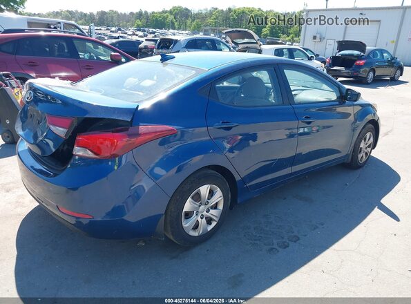 KMHDH4AE3GU543790 2016 HYUNDAI ELANTRA Blue Trasero derecho