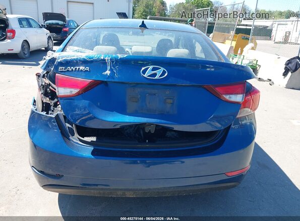 KMHDH4AE3GU543790 2016 HYUNDAI ELANTRA Blue 