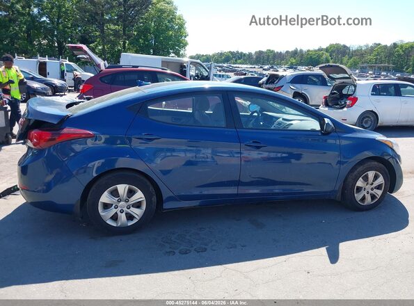 KMHDH4AE3GU543790 2016 HYUNDAI ELANTRA Blue Vista del cuadro de instrumentos