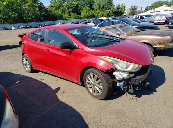 KMHDH4AE3GU544616 2016 HYUNDAI ELANTRA Red 