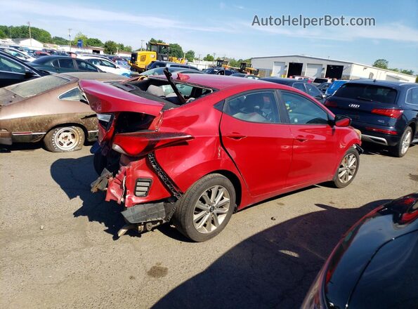 KMHDH4AE3GU544616 2016 HYUNDAI ELANTRA Red 