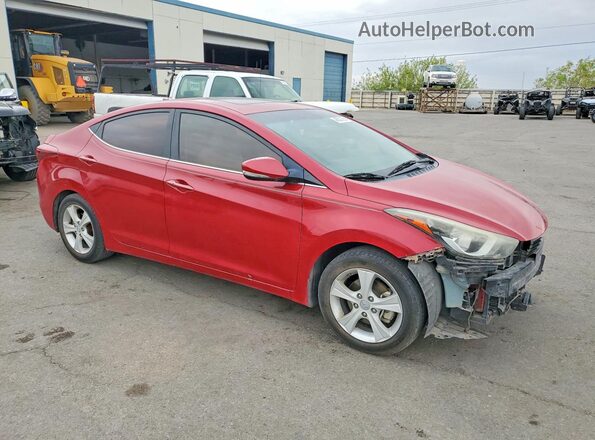 KMHDH4AE3GU547581 2016 HYUNDAI ELANTRA Maroon 