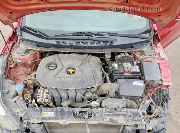 KMHDH4AE3GU547581 2016 HYUNDAI ELANTRA Maroon 