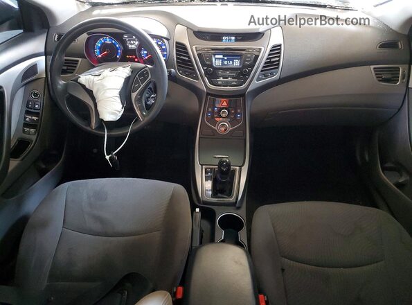 KMHDH4AE4GU482885 2016 HYUNDAI ELANTRA Red Вид панелі приладів