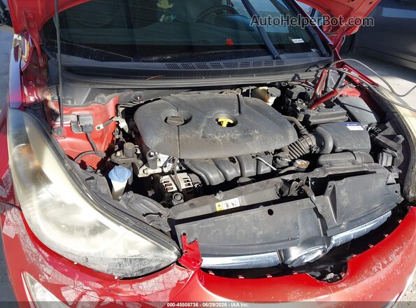 KMHDH4AE4GU511057 2016 HYUNDAI ELANTRA Red Вид ззаду