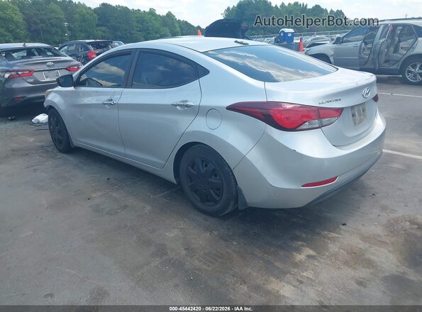 KMHDH4AE4GU530966 2016 HYUNDAI ELANTRA Silver Հետևի ձախ