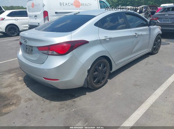 KMHDH4AE4GU530966 2016 HYUNDAI ELANTRA Silver Հետևի աջ