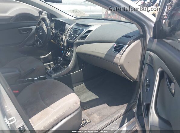 KMHDH4AE4GU530966 2016 HYUNDAI ELANTRA Silver Սալոնի դիմացի տեսք