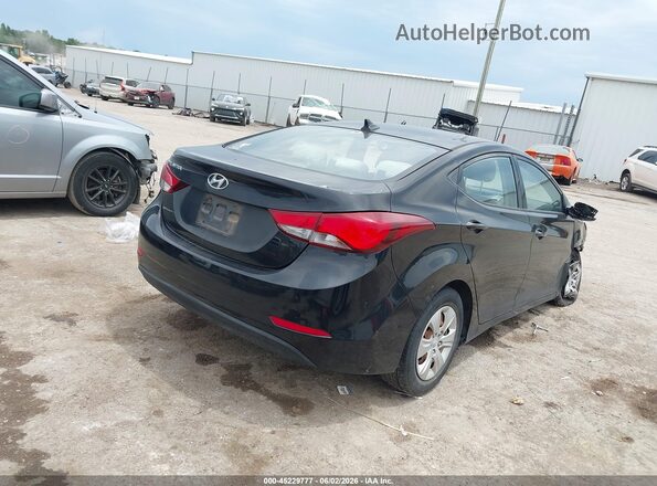 KMHDH4AE4GU583604 2016 HYUNDAI ELANTRA Black Rear right