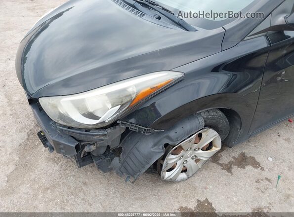 KMHDH4AE4GU583604 2016 HYUNDAI ELANTRA Black Front view
