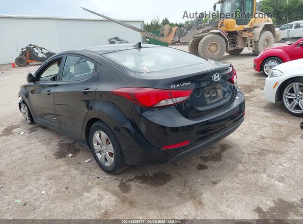 KMHDH4AE4GU583604 2016 HYUNDAI ELANTRA Black Rear left