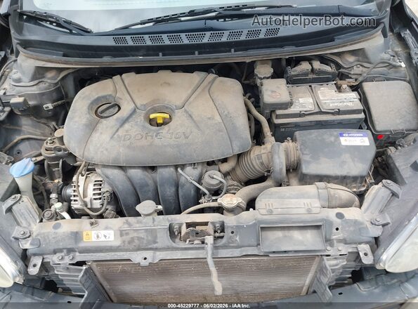 KMHDH4AE4GU583604 2016 HYUNDAI ELANTRA Black Rear view