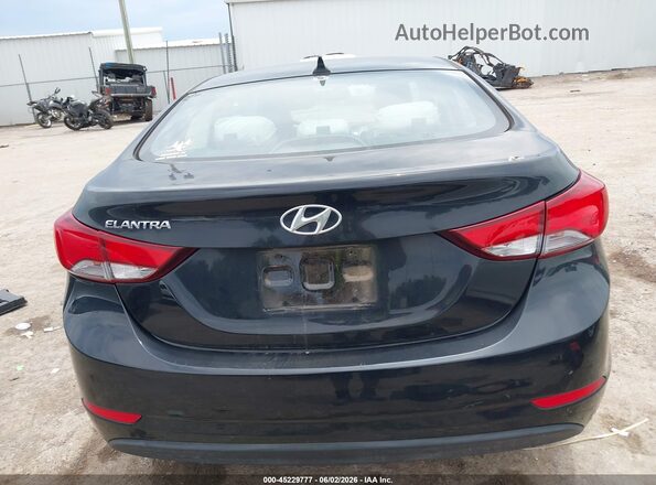 KMHDH4AE4GU583604 2016 HYUNDAI ELANTRA Black 