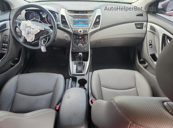 KMHDH4AE4GU589161 2016 HYUNDAI ELANTRA Red Vista del salpicadero