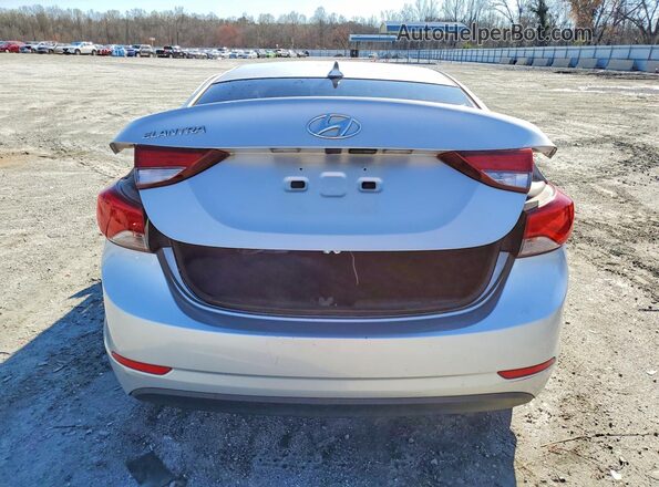 KMHDH4AE5GU481194 2016 HYUNDAI ELANTRA Silver Вид ззаду