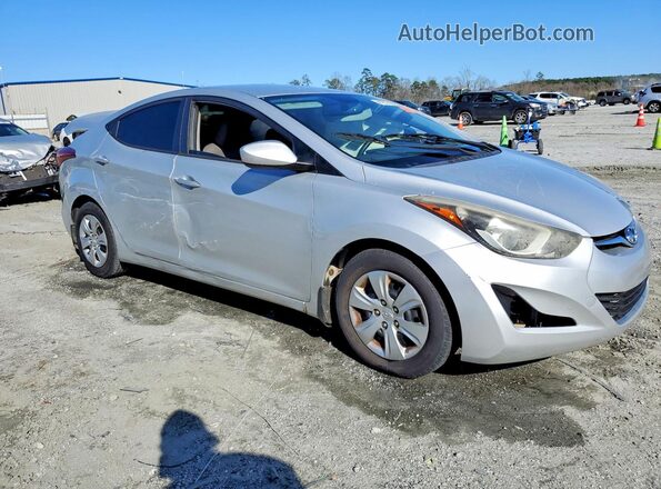 KMHDH4AE5GU481194 2016 HYUNDAI ELANTRA Silver Передня права чверть