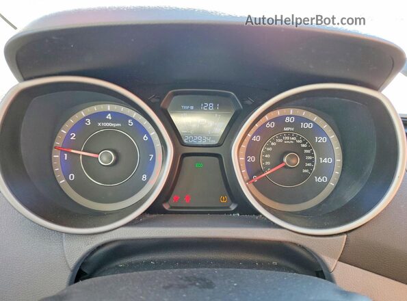 KMHDH4AE5GU481194 2016 HYUNDAI ELANTRA Silver Вид щитка приладів