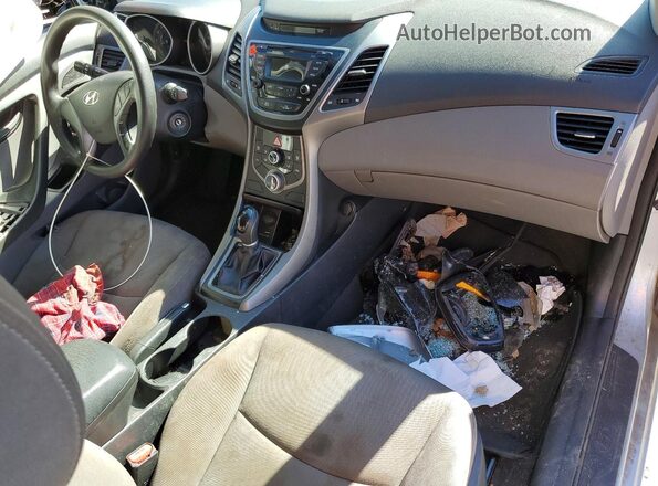KMHDH4AE5GU481194 2016 HYUNDAI ELANTRA Silver Вид панелі приладів
