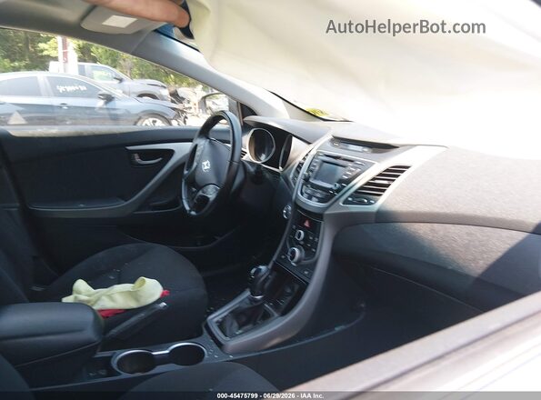KMHDH4AE5GU501511 2016 HYUNDAI ELANTRA Silver Սալոնի դիմացի տեսք