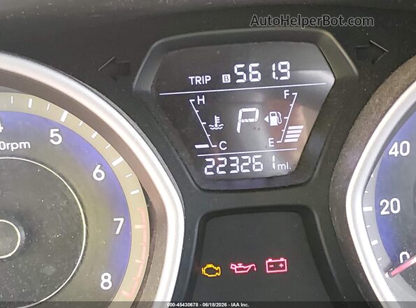 KMHDH4AE5GU621938 2016 HYUNDAI ELANTRA Gray უკანა სავარძლების ხედი