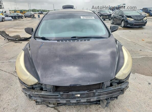 KMHDH4AE6GU548045 2016 HYUNDAI ELANTRA Черный Вид спереди