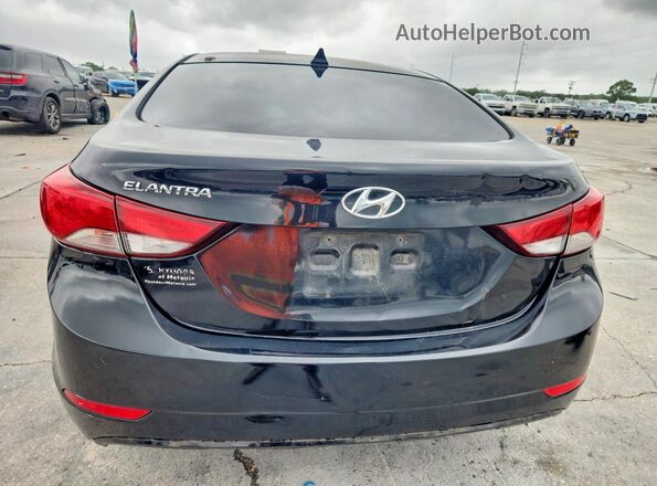 KMHDH4AE6GU548045 2016 HYUNDAI ELANTRA Черный Вид сзади