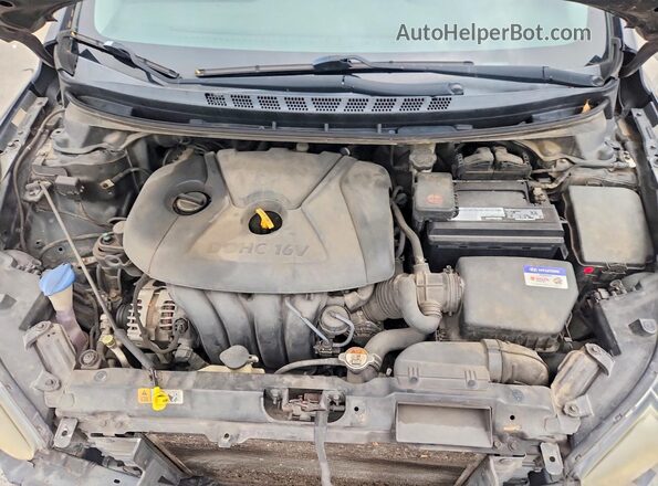 KMHDH4AE6GU548045 2016 HYUNDAI ELANTRA Черный Вид задней части салона