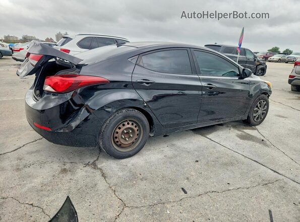 KMHDH4AE6GU548045 2016 HYUNDAI ELANTRA Черный Задняя правая четверть