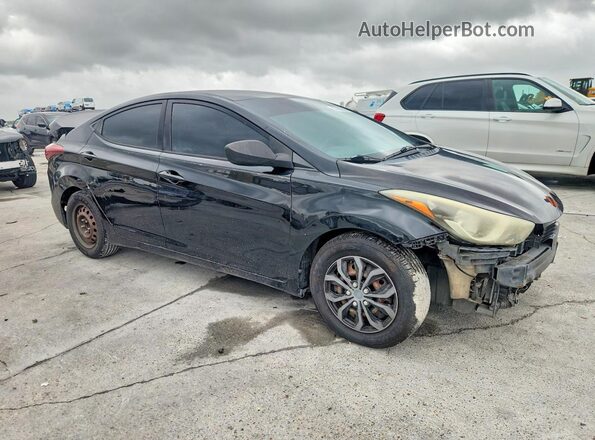 KMHDH4AE6GU548045 2016 HYUNDAI ELANTRA Черный Передняя правая четверть