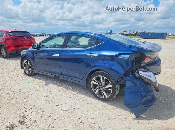 KMHDH4AE6GU551849 2016 HYUNDAI ELANTRA Blue Tył lewy