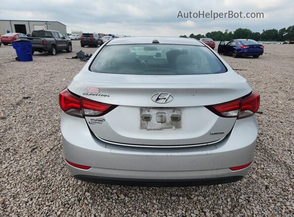 KMHDH4AE6GU575990 2016 HYUNDAI ELANTRA Silver Widok z tyłu