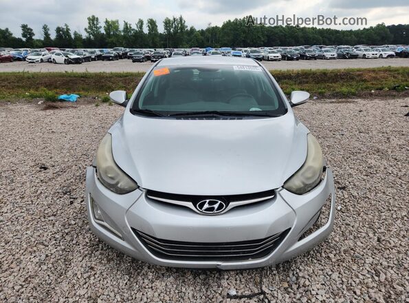 KMHDH4AE6GU575990 2016 HYUNDAI ELANTRA Silver Widok z przodu