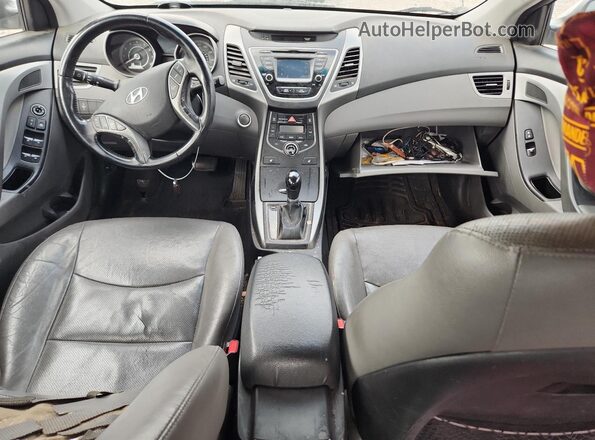KMHDH4AE6GU575990 2016 HYUNDAI ELANTRA Silver Widok deski rozdzielczej