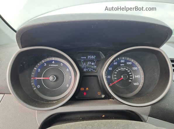 KMHDH4AE6GU575990 2016 HYUNDAI ELANTRA Silver Widok zestawu wskaźników