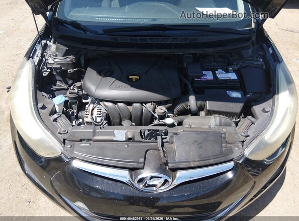 KMHDH4AE7GU512395 2016 HYUNDAI ELANTRA Black Widok z tyłu
