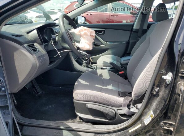 KMHDH4AE7GU541914 2016 HYUNDAI ELANTRA Black Front interior view