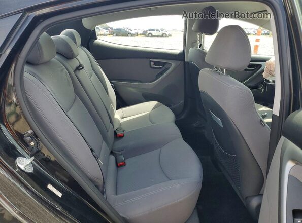 KMHDH4AE7GU541914 2016 HYUNDAI ELANTRA Black Rear seats view