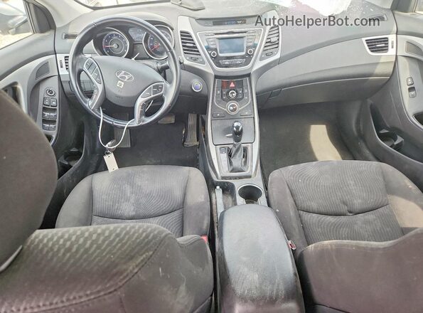 KMHDH4AE7GU557126 2016 HYUNDAI ELANTRA Silver წინა პანელის ხედი